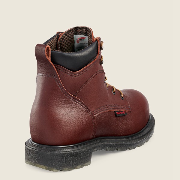 Red Wing Mens Safety Boots - Supersole® 2.0 - 6-inch Waterproof Csa Toe - Burgundy - DMH056982